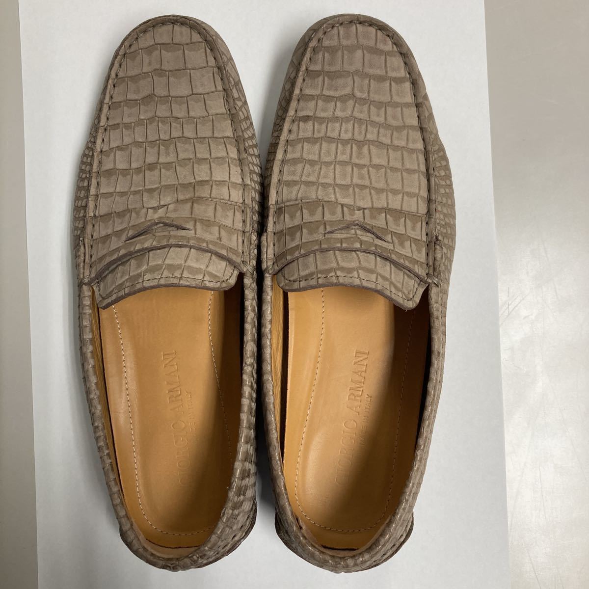 GIORGIO ARMANI ドライビングシューズ made in ITALY ARMANI GIORGIO