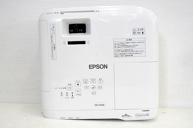 EPSON/エプソン 4200lm ビジネスプロジェクター□EB-2142W ランプ点灯 