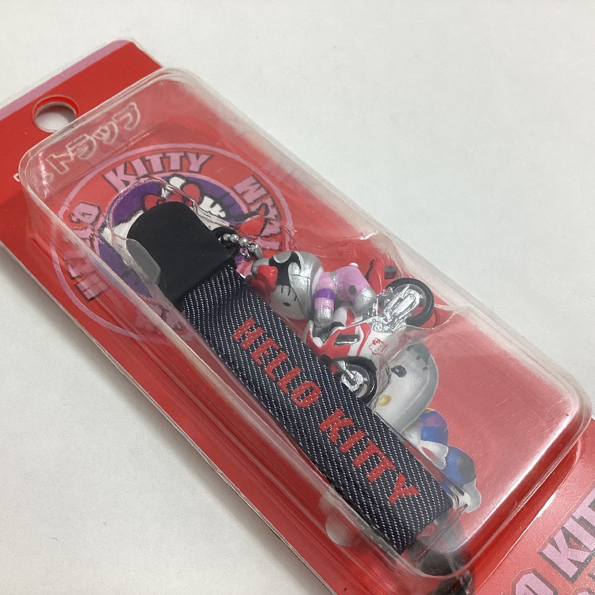未使用 ハローキティ ストラップ 根付 5種 HELLO KITTY RACING TEAM 