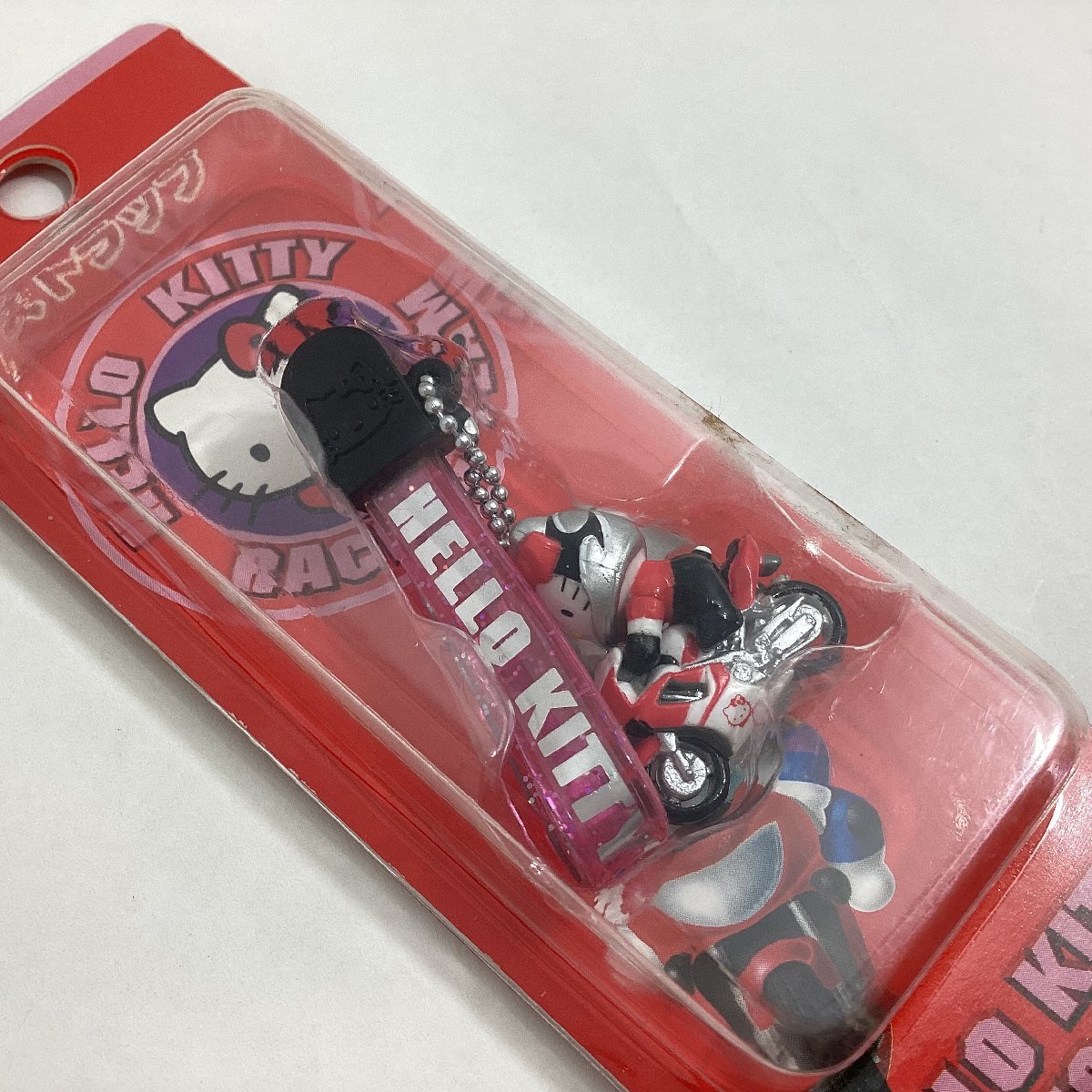 未使用 ハローキティ ストラップ 根付 5種 HELLO KITTY RACING TEAM 