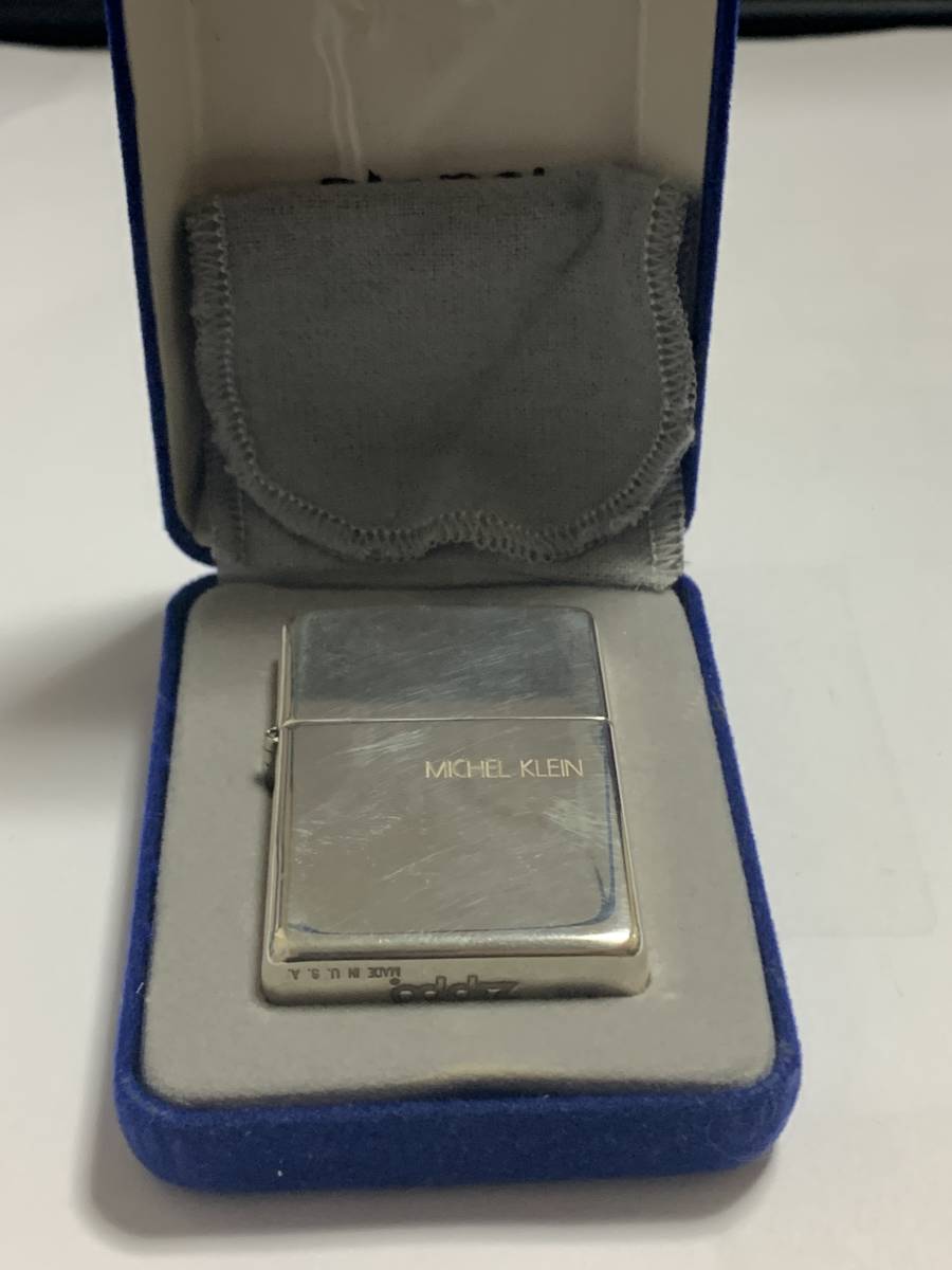 2004年　純銀製　スターリング　MICHEL KLEIN ZIPPO 未使用