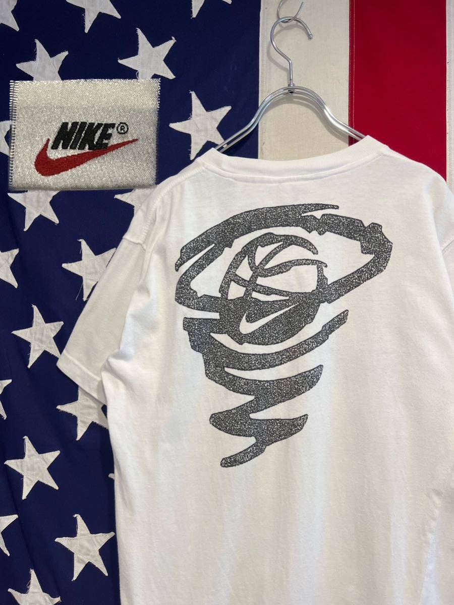 ☆NIKE☆ナイキ☆90s☆白タグ☆バスケットボール☆両面プリント 
