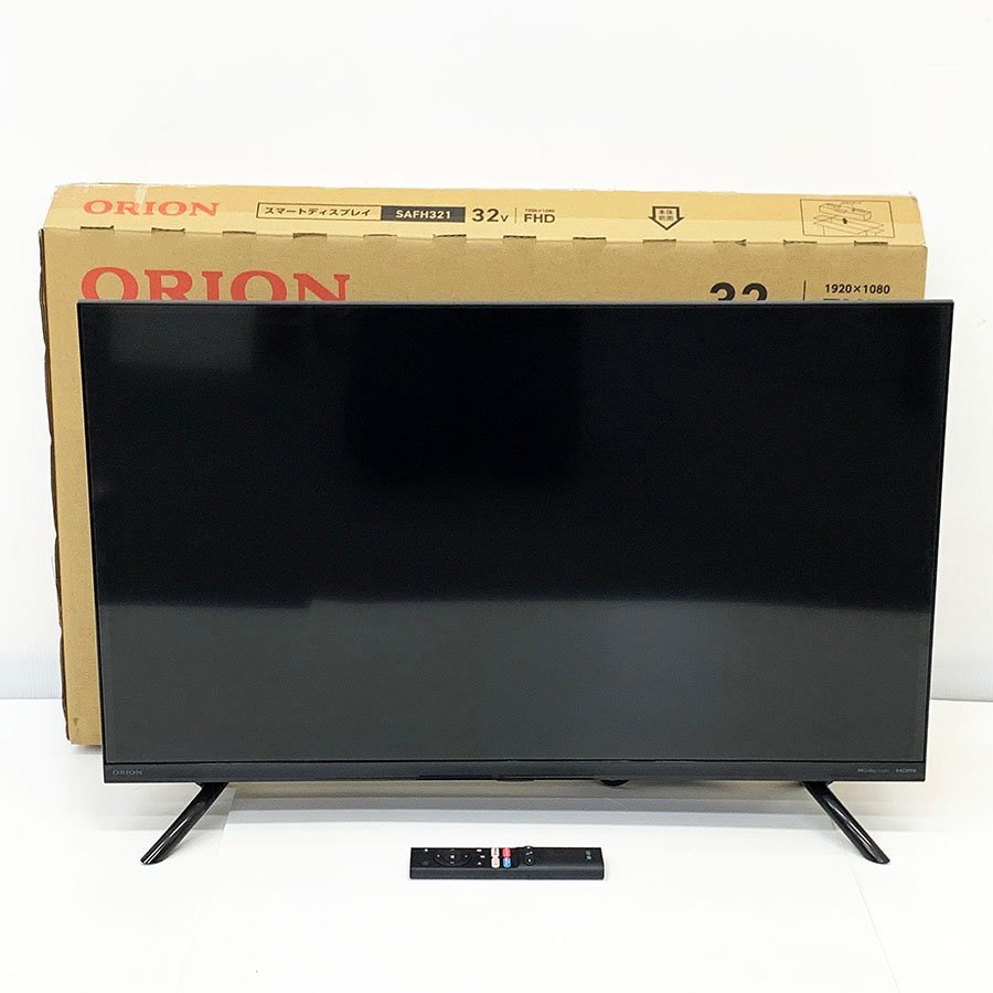 訳あり ORION 32型 AndroidTV搭載 チューナーレス スマートテレビ SAFH321 スマートディスプレイ オリオン 22年製 ドット抜けあり [M9986]
