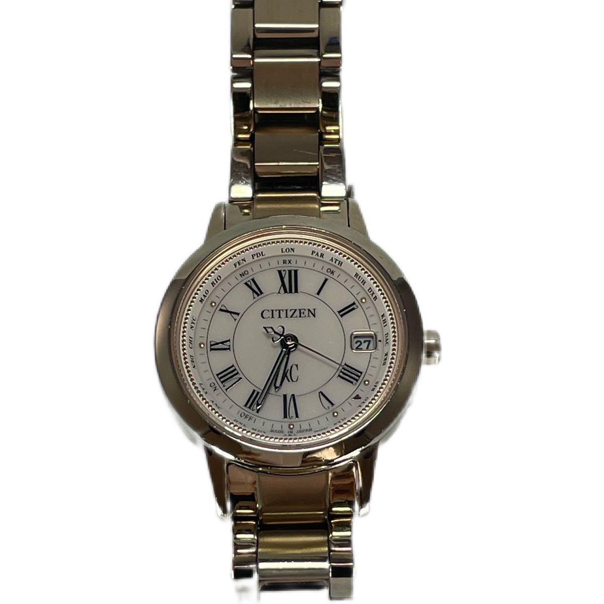 シチズン 腕時計 CITIZEN レディースレディース腕時計 ソーラー電波 ピンクゴールド クロスシー xc