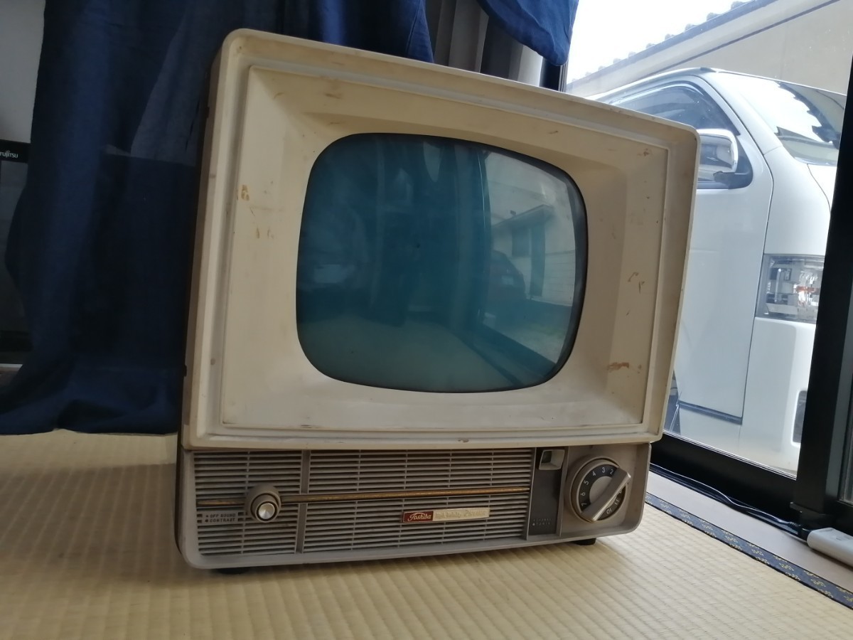 東芝 真空管 テレビ 14EA-J ◎白黒テレビ 昭和レトロ TOSHIBA 