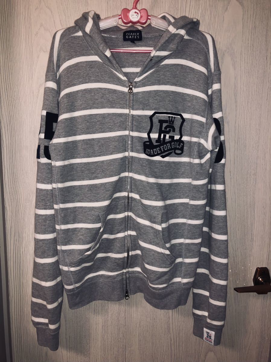 美品 PEARLY GATES パーリーゲイツ 25周年 長袖 ジップパーカー
