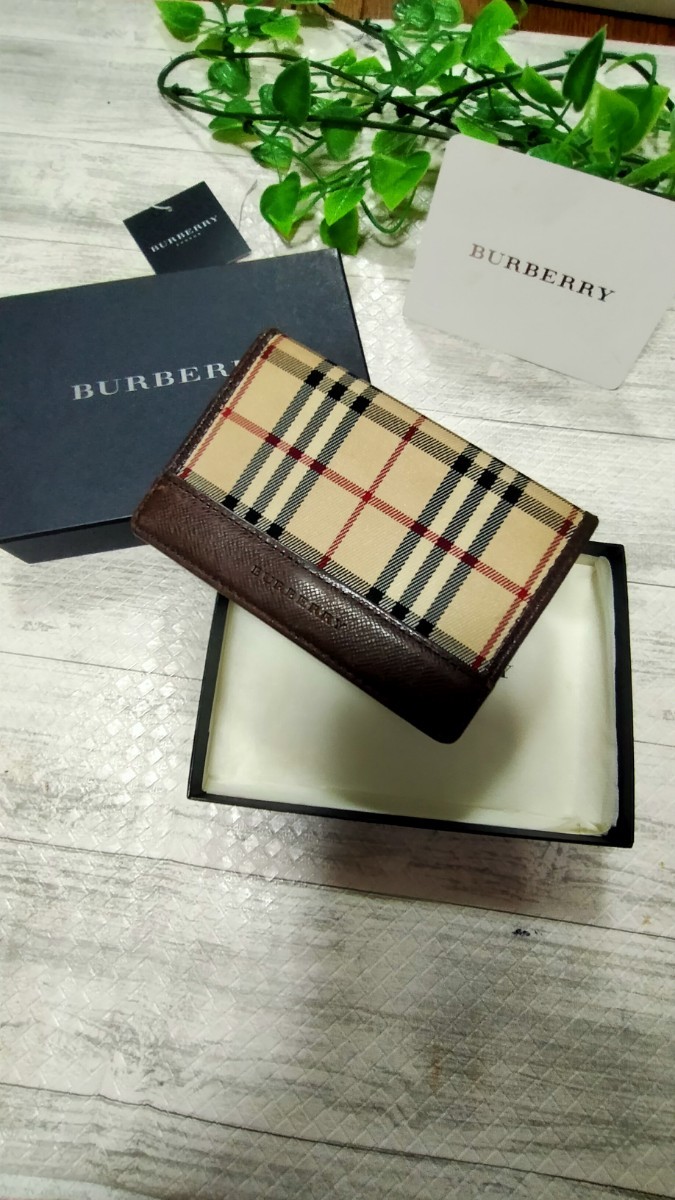 極美品 BURBERRY バーバリー カードケース パスケース 定期入れ