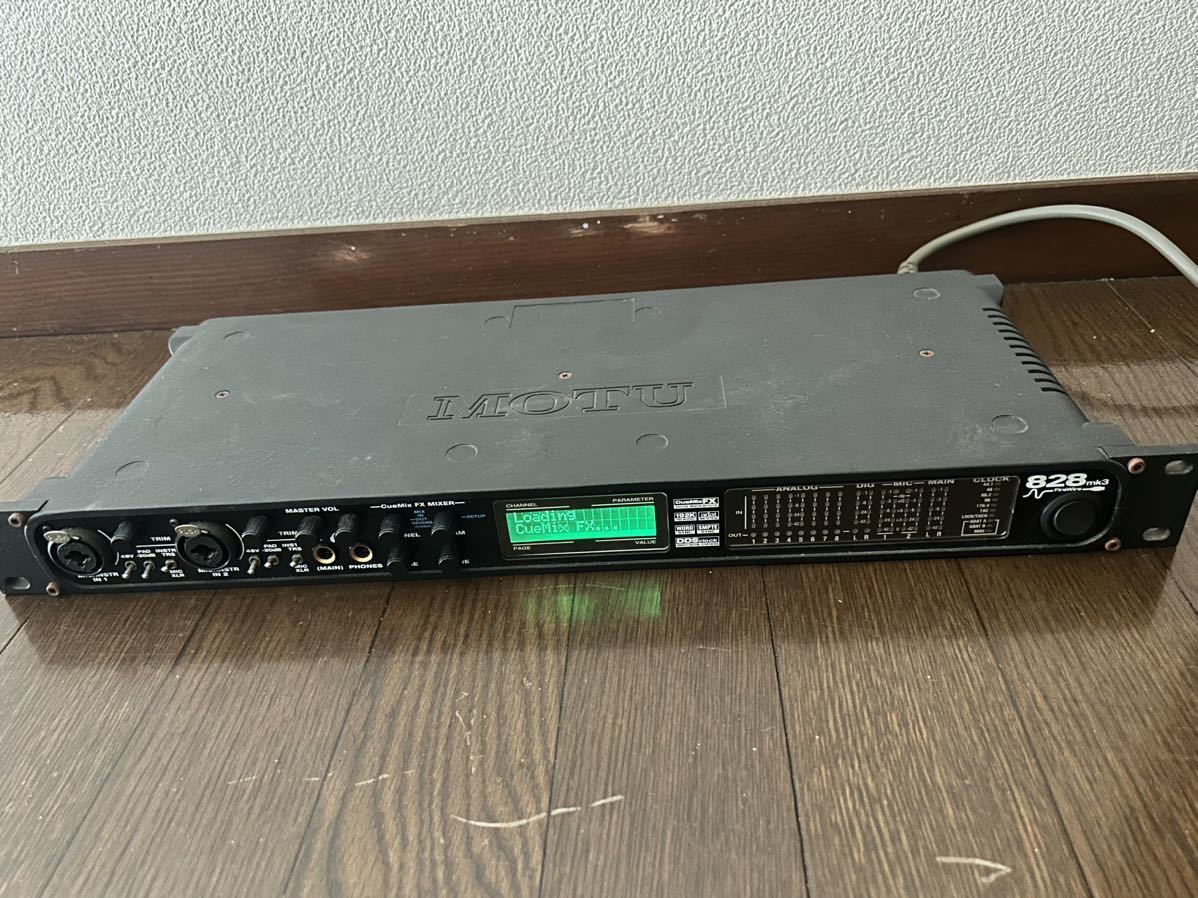 MOTU 828mk3 Firewire 動作品 オーディオインターフェイス 828mk3 MOTU