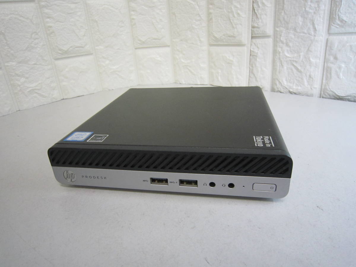 5935☆HP ProDesk 400 G4 DM Core i5 8500T 小型 HDD/無 メモリ/8GB BIOS