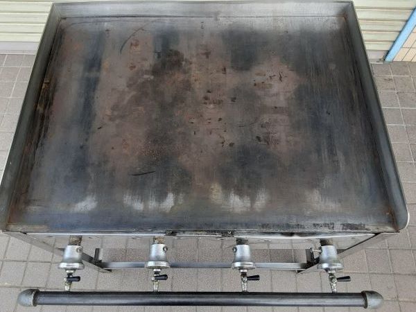 鉄板＋ガスバーナー台 LPガス用 鉄板焼き 屋台 店舗 厨房 業務用