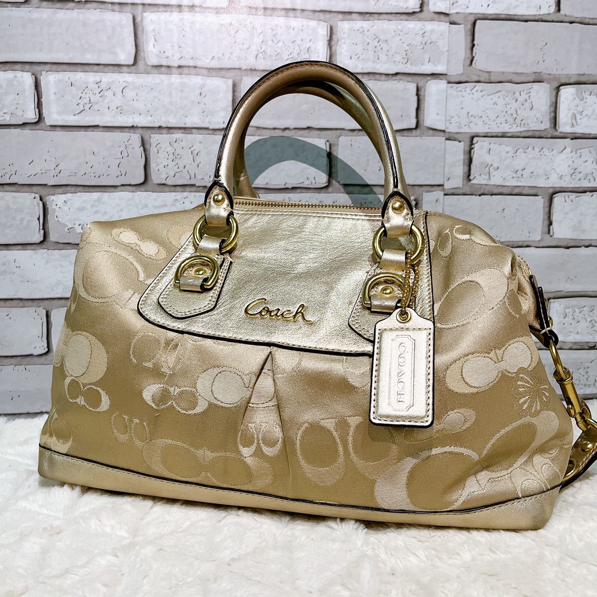 COACH コーチ シグネチャー チャーム バッグ ハンドバッグ ショルダー 