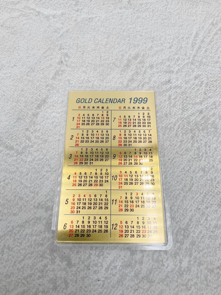 ◇保管品◇三菱マテリアル 1999 卯 純金カレンダー 0.5g GOLD 99.99