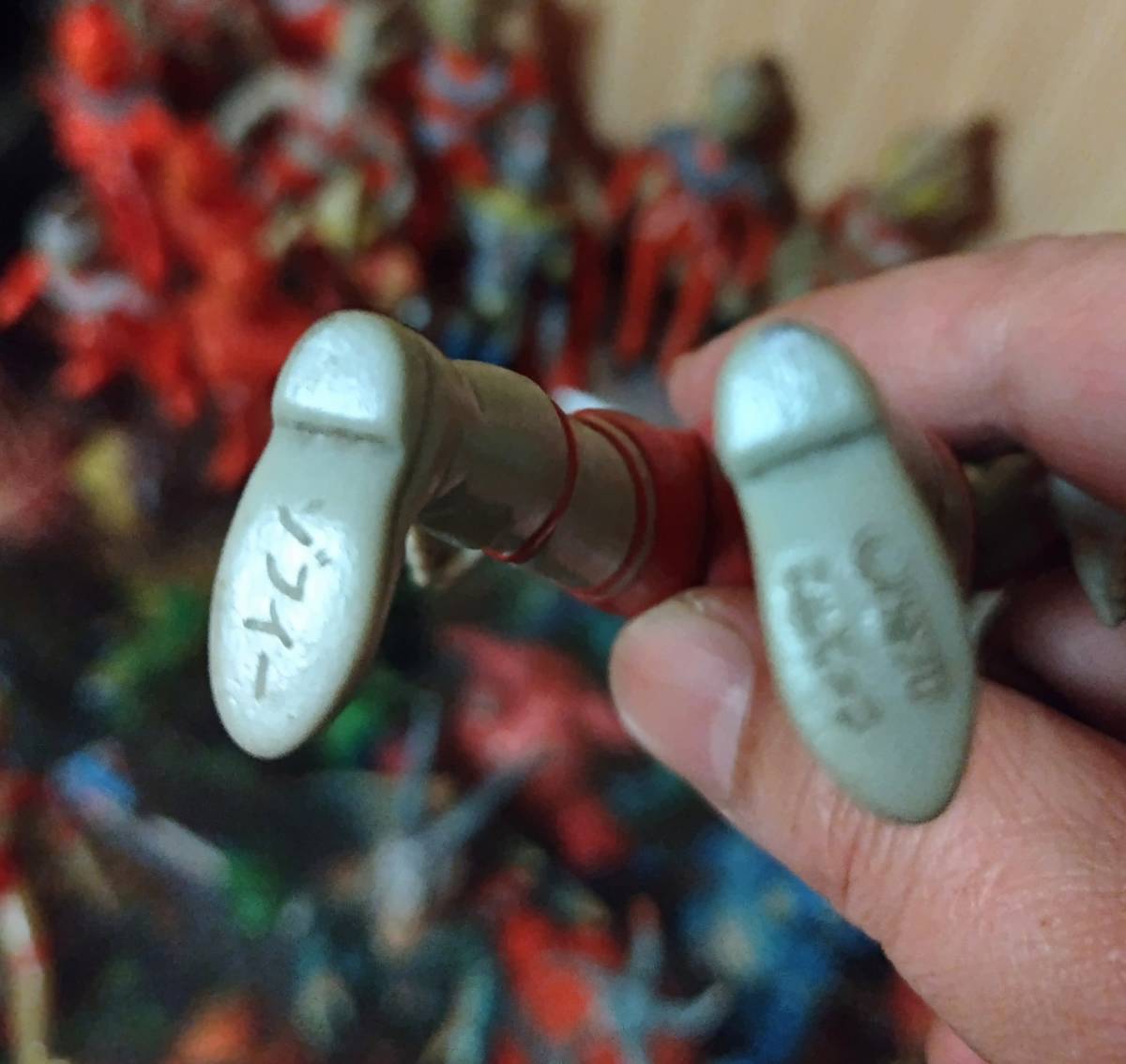 当時物 ウルトラマンゾフィー ミドル15cm ソフビ エラーモノ 