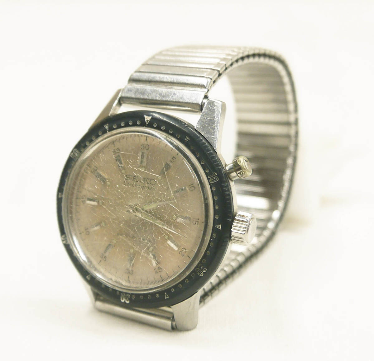 H394●SEIKO セイコー Chronograph ワンプッシュ クロノグラフ 5719 8980TAD 東京オリンピック聖火マーク 45899 21石 手巻き 腕時計 