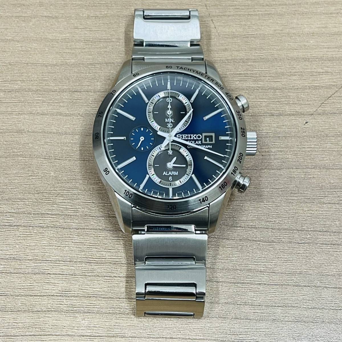 ○【SEIKO/セイコー】SOLAR CHRONOGRAPH/ソーラー クロノグラフ