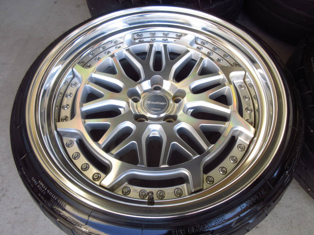 ワーク グランシーカー DMX 19×9.5J+19 PCD112 4本セット VW ゴルフ 