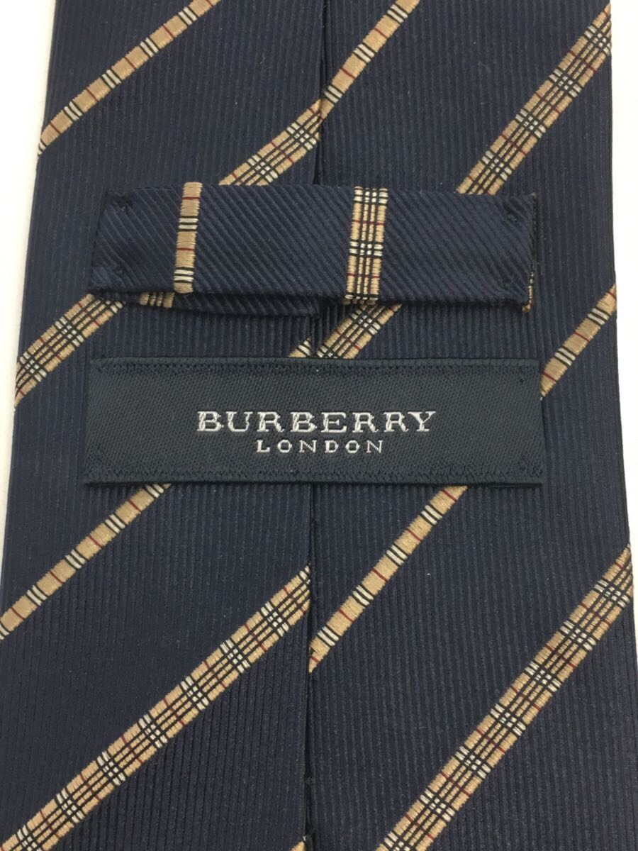 BURBERRY LONDON◇ネクタイ/シルク/NVY/メンズ 高級シルク バーバリー