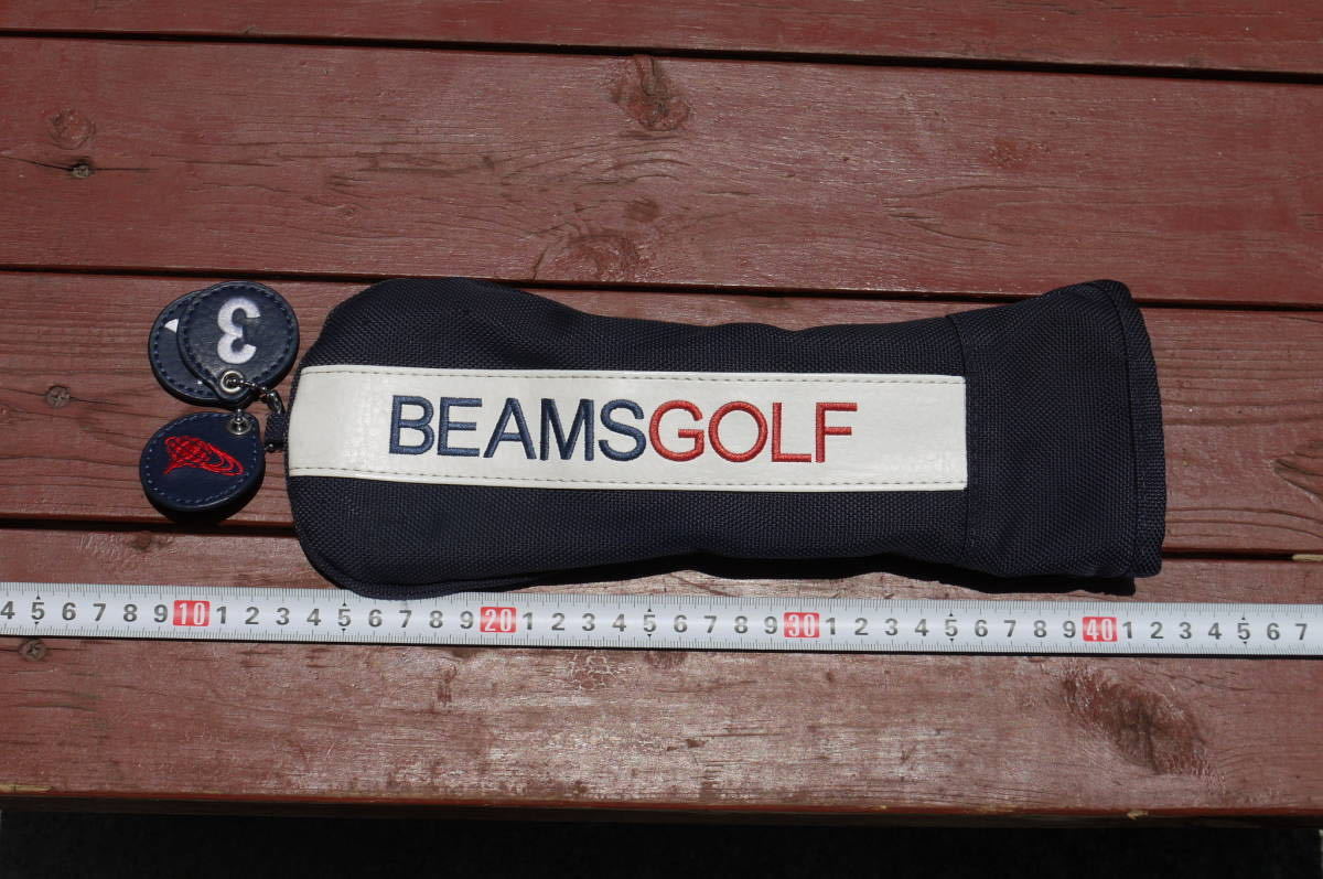 美品!!ビームスゴルフ BEAMSGOLF フェアウェイウッドカバー FW ネイビー／紺色②