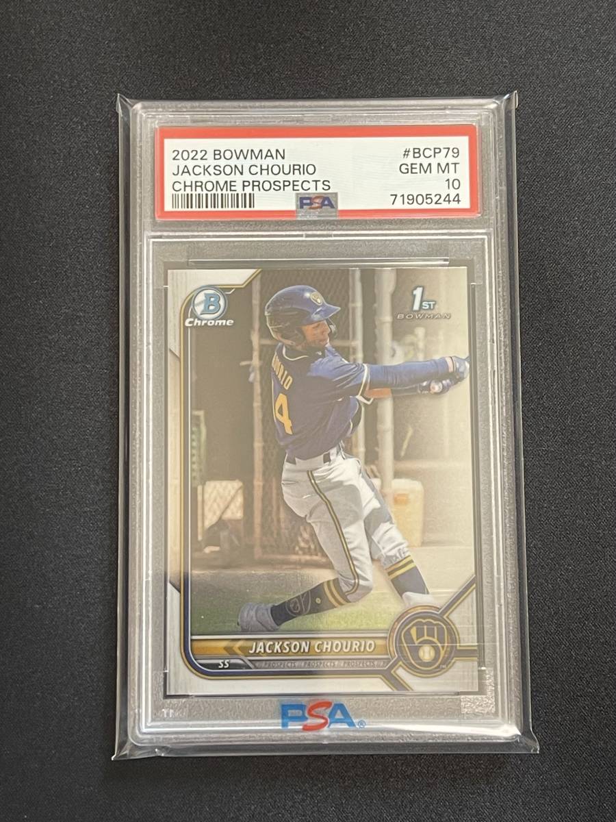 SALE，限定SALE PSA10 Jackson Chourio MLB 2022 Bowman Chrome 1st Bowman(Bowman)｜売買されたオークション情報、yahooの商品情報をアーカイブ公開 - オークファン シングルカード