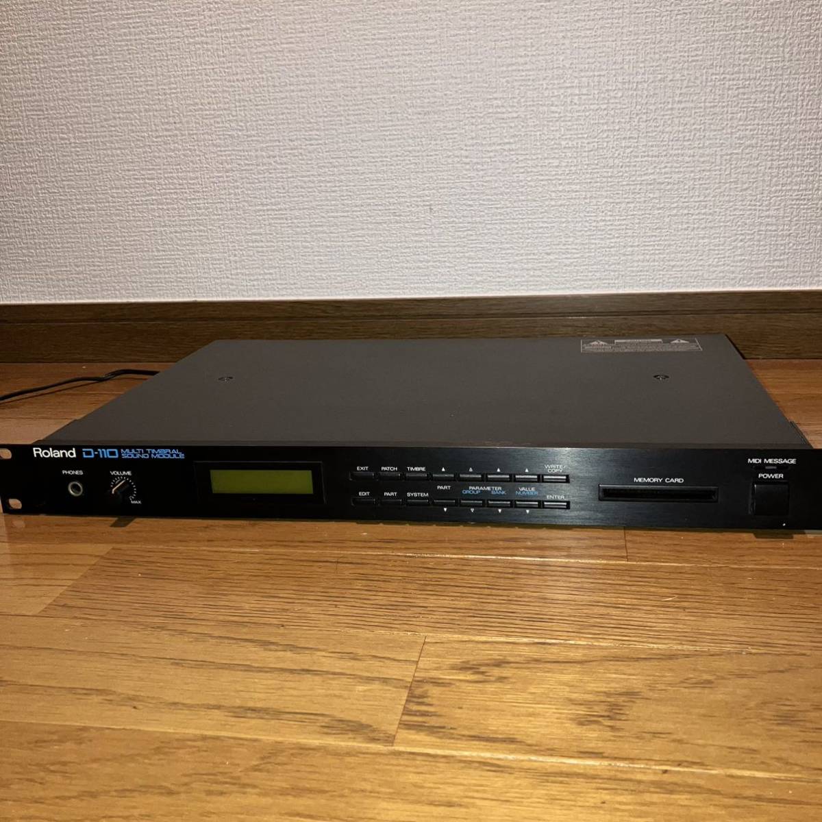 Roland 音源モジュール D-110 ローランド 取扱説明書付き 音源 d110