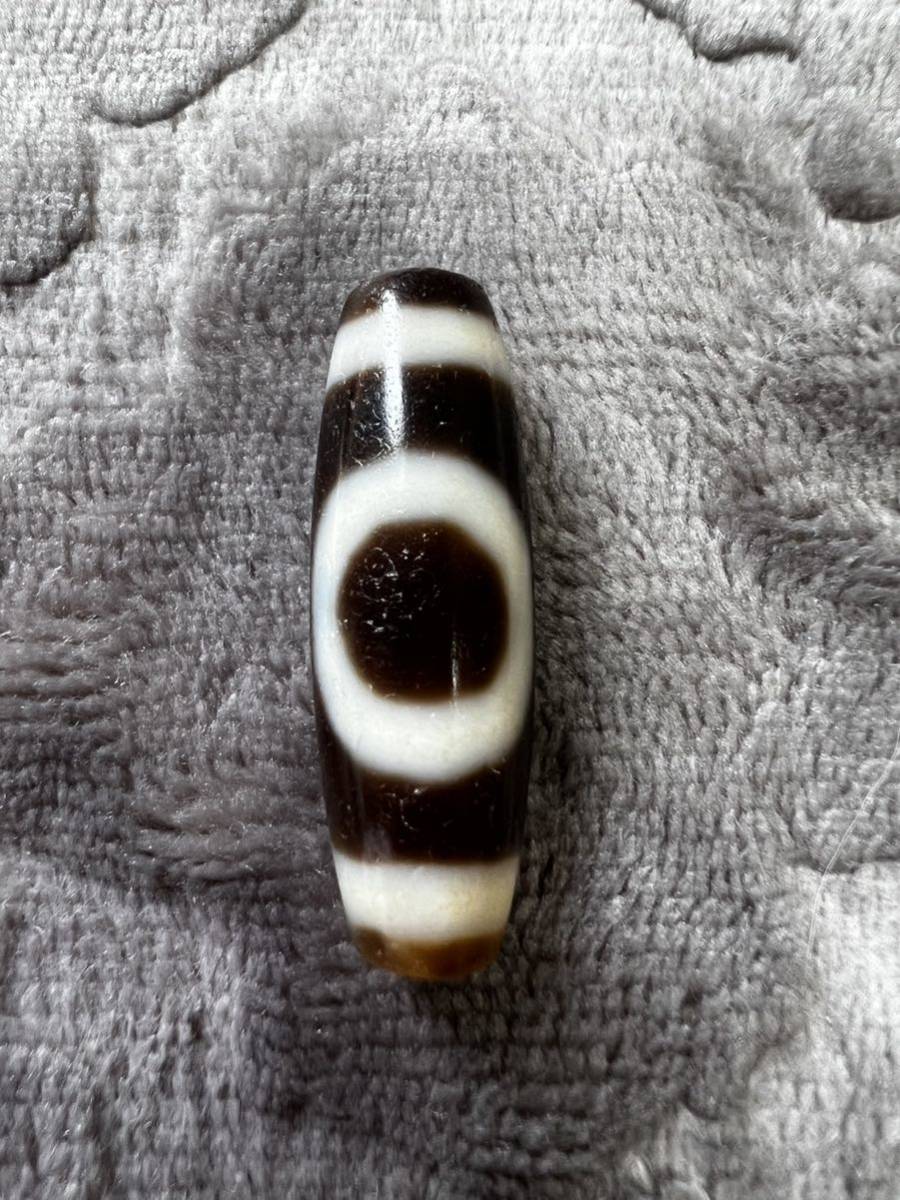 【古蔵伝】★開運・強運★瑪瑙(メノウ)天珠★ チベット天地天珠