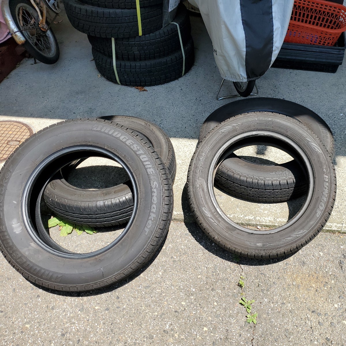 空冷 ビートルに装着していた 165/80R15 165/65R15 バリ山(中古品)｜売買されたオークション情報、yahooの商品情報を ...