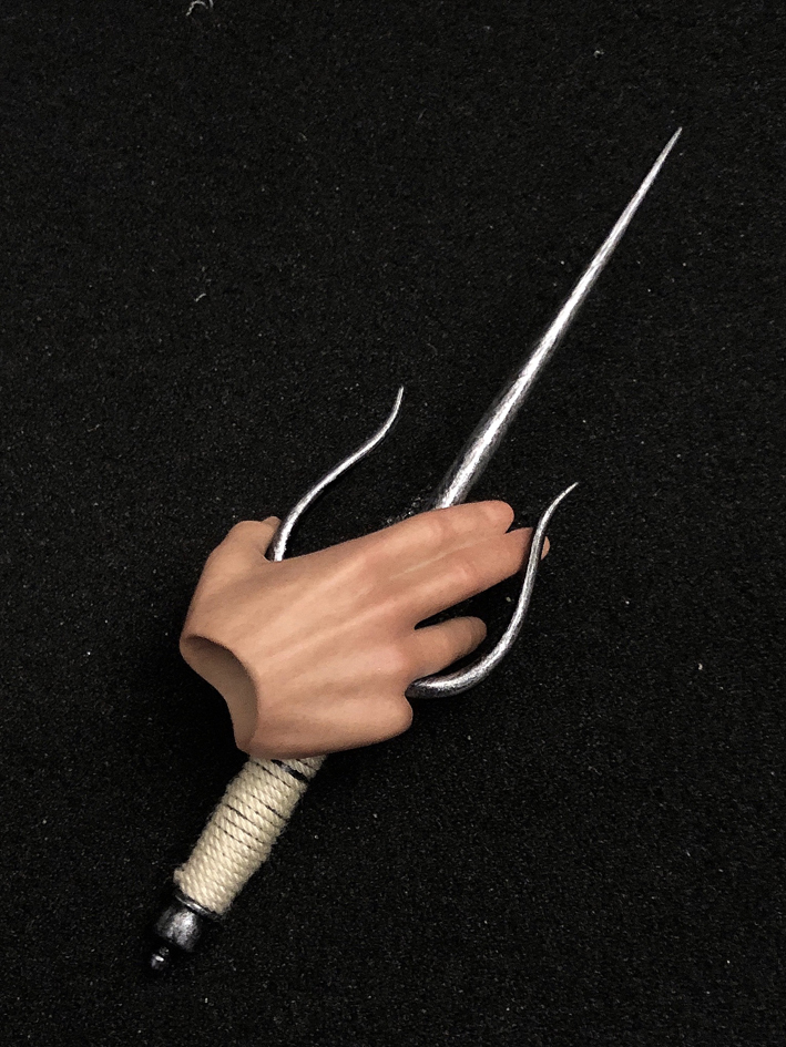 送料120円 1/6 サイ&十手 三叉短剣 武器 検 DAMTOYS easy&simple DID