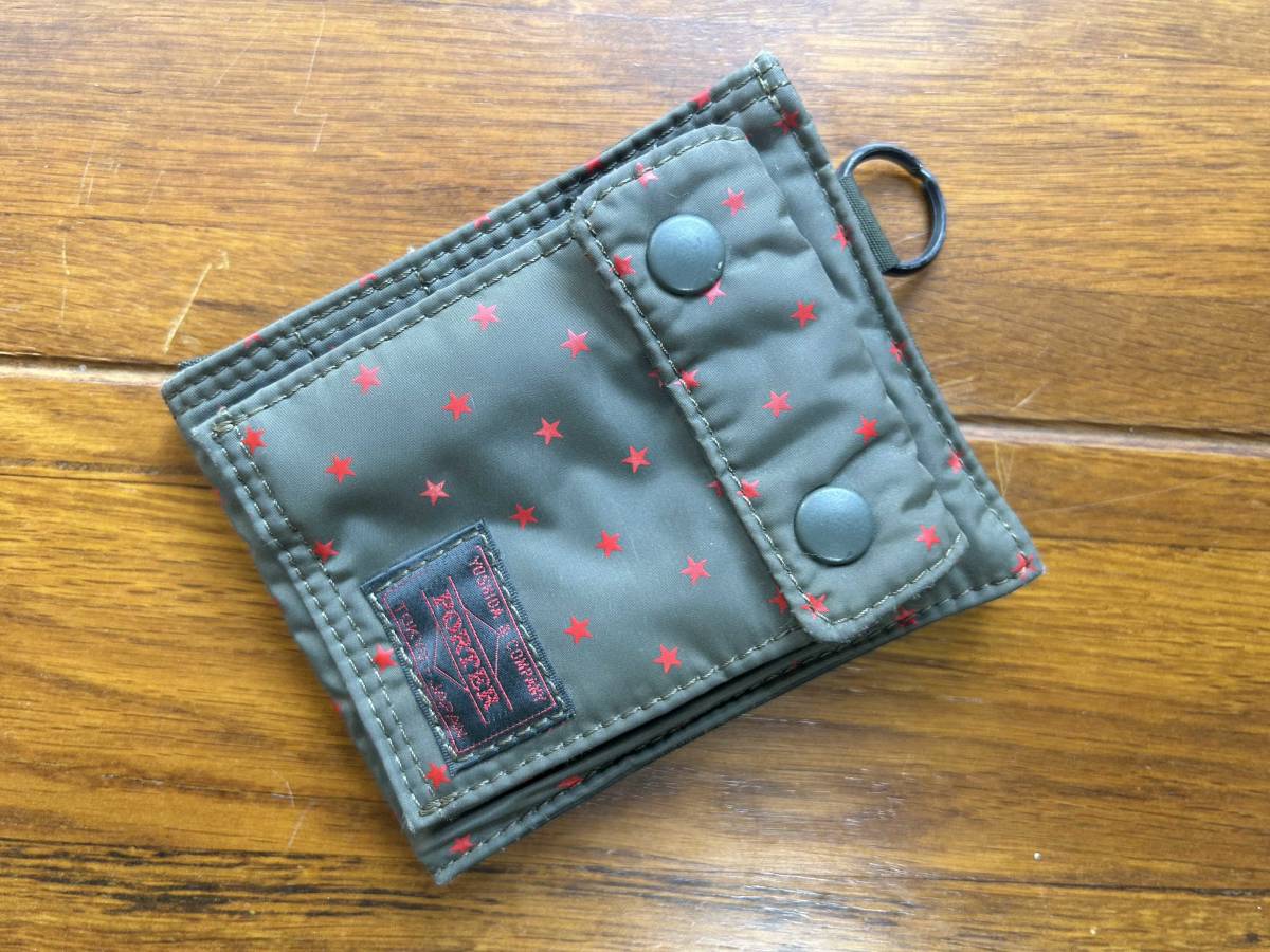 超希少 PORTER ヘッドポーター オリーブドラブ 二つ折り財布 財布