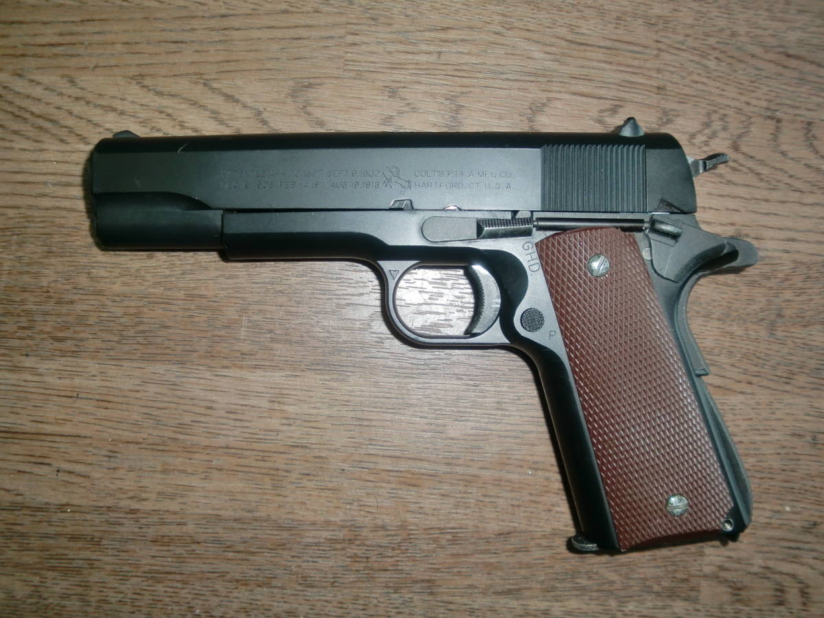 ミリタリー MGC コルト M1911A1 HW ガバメント 象牙風グリップ ガスガン