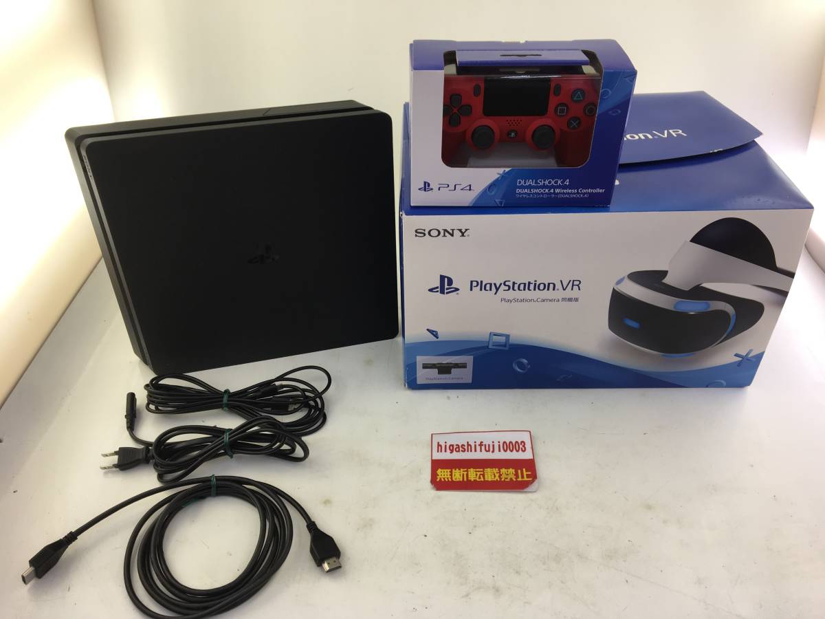 爆買い，お得 PS4 PlayStation4 CUH-2200A 500GB ブラック ＋ デュアルショック４ 赤 ＋ プレイステーションVR(PS4本体)｜売買されたオークション情報、yahooの商品情報をアーカイブ公開 - オークファン PS4本体