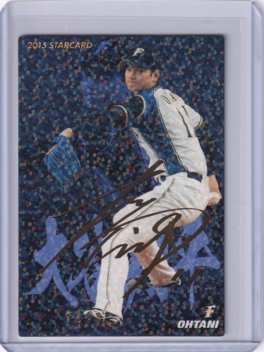 福留孝介 カルビープロ野球チップス2015 金サイン箔 スターカード S-63