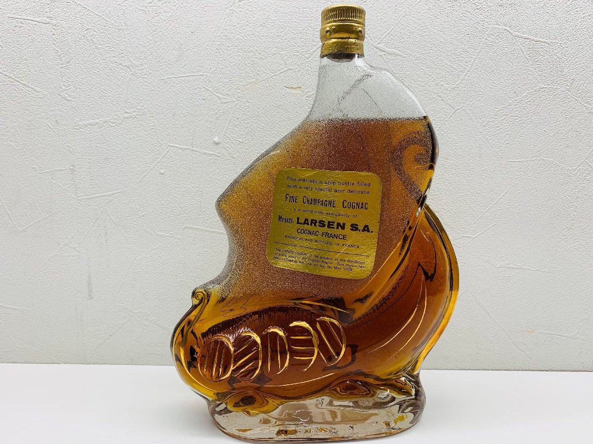 未開栓】LARSEN S.A. ラーセン シップ ボトル CHAMPAGNE COGNAC 