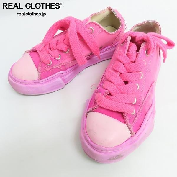 Maison MIHARA YASUHIRO/メゾンミハラヤスヒロ ハンク オーバーダイ キャンバス ロースニーカー/40 /080