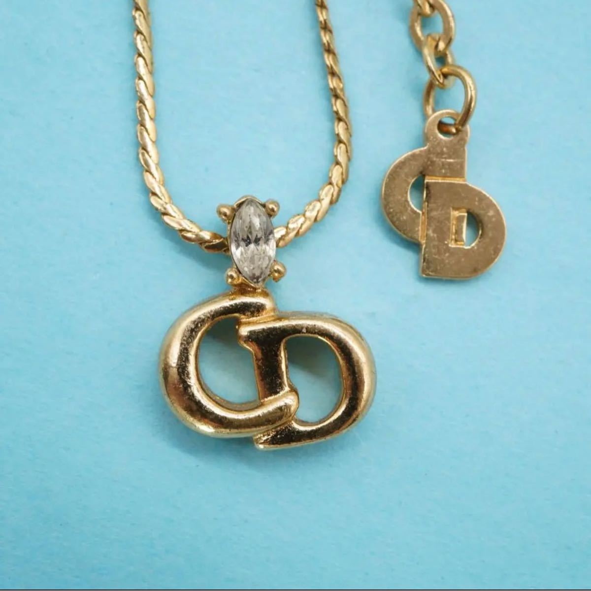 Christian Dior ネックレス クリスチャンディオール ⁄ ゴールド CDロゴ 