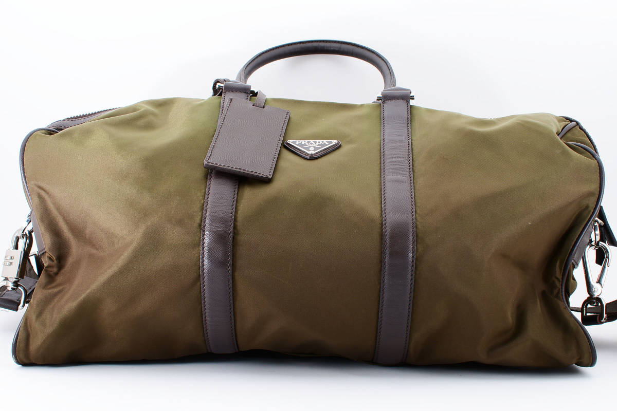 1円 美品 PRADA プラダ テスート ナイロン リナイロン 2WAYボストン 