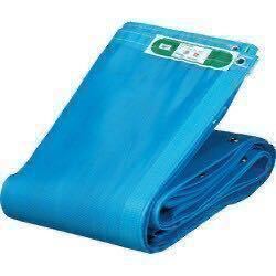 送料無料！早い者勝ち　アホ特価　メッシュシート　ブルー　1.8×6.3 ハトメ450P 10枚入　足場　塗装　養生　②