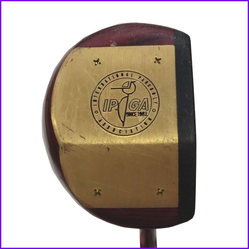 中古●MK PARK● IPGA K-500-G パークゴルフクラブ 協会認定 シール有 NTX 全長85㎝ 木目　Park Golf DX