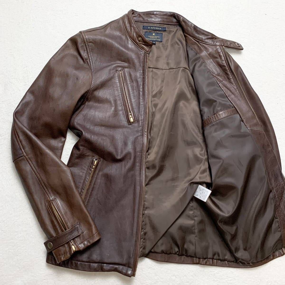 ポールスミス【極上のラムレザー】Paul Smith r.newbold ライダース 