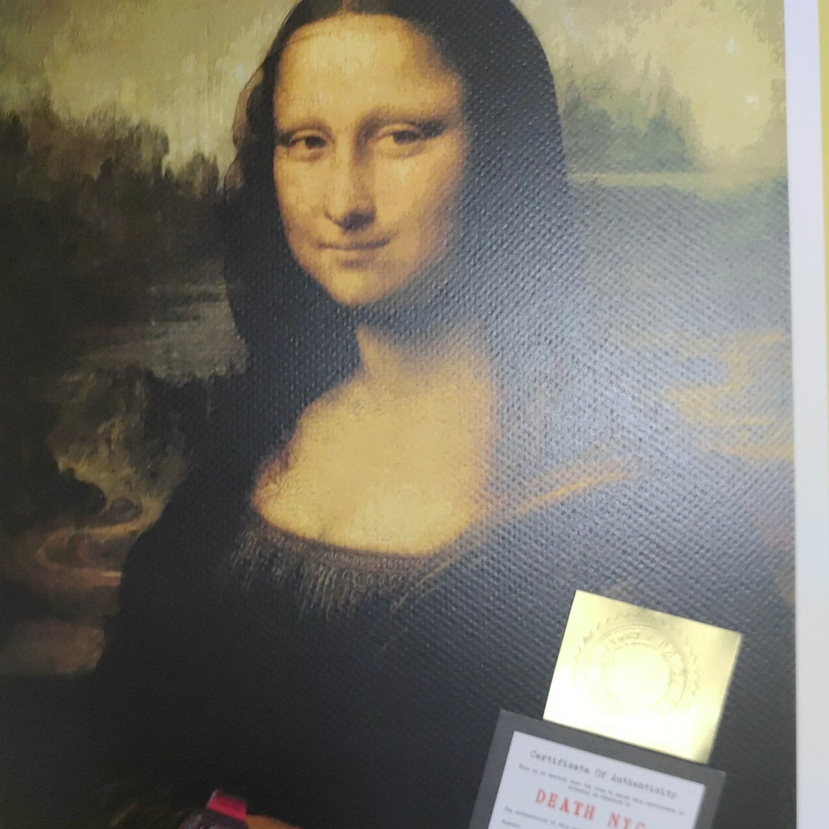 限定】death nyc ポスター モナリザ レオナルド ダヴィンチ not