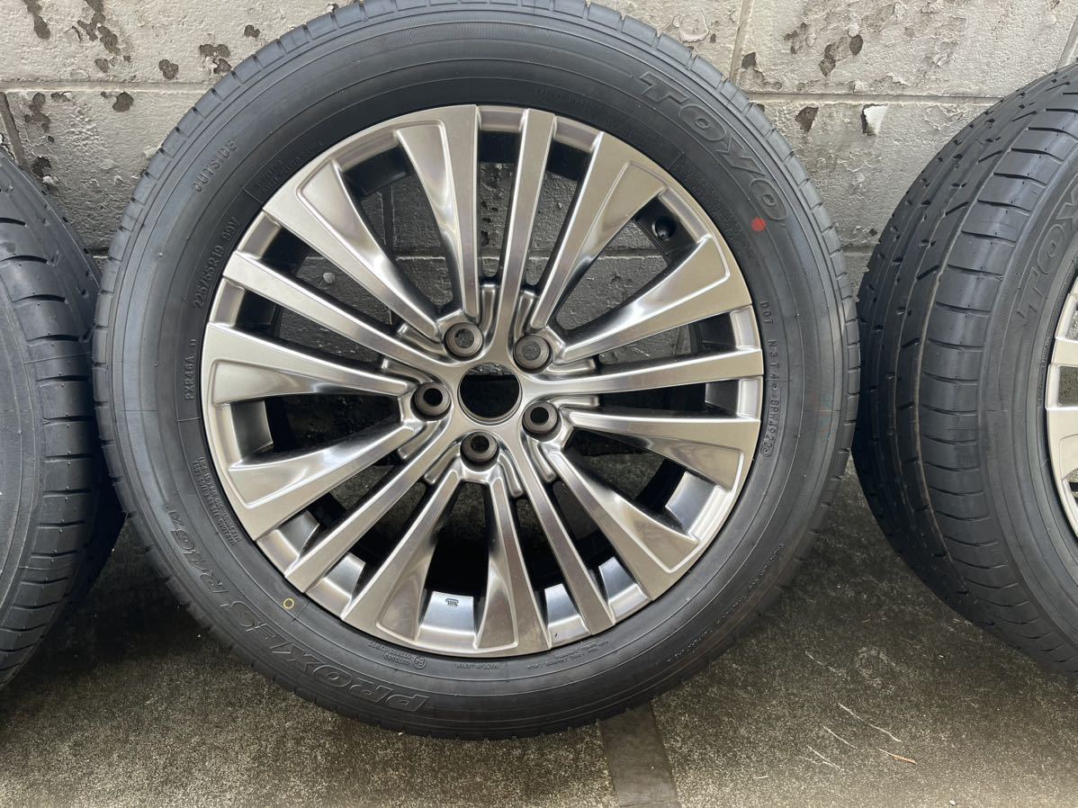 ハリアー 80 純正 225/55R19 タイヤ&ホイール4本セット 新車外し 