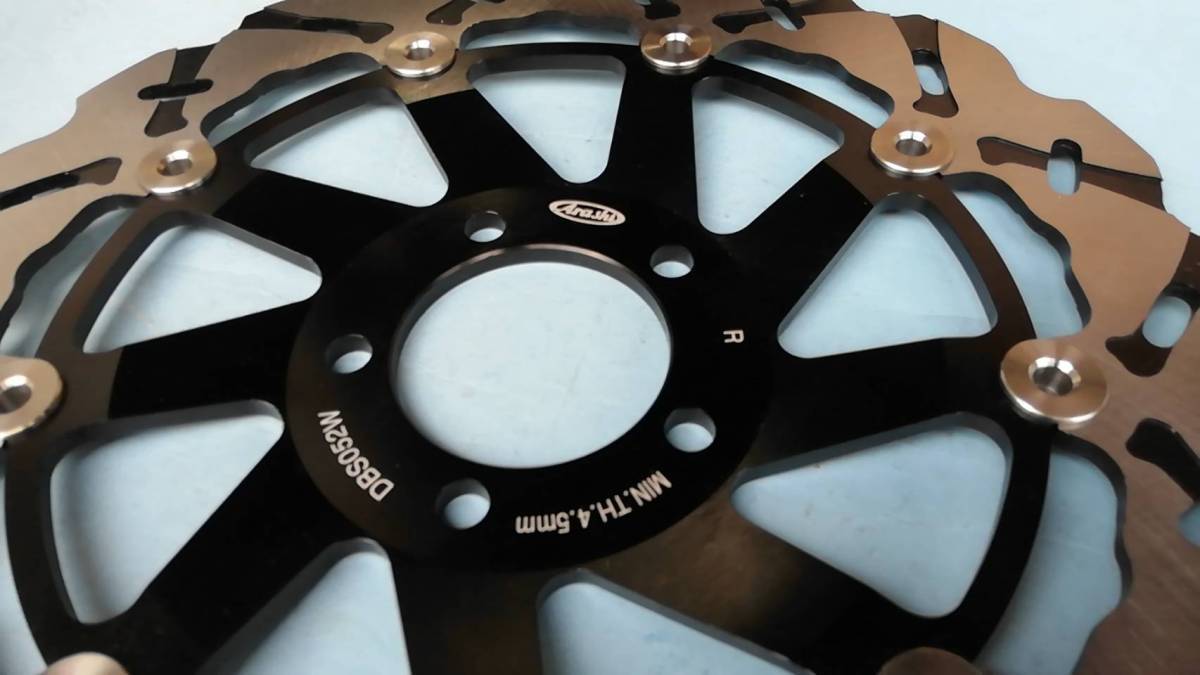Arashi製フロント用ブレーキディスク052黒色 ゼファー1100RS ZRX1200S