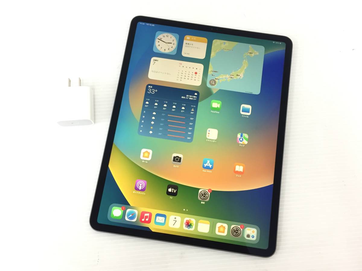 iPad Pro 12.9インチ 動作品 A1876(MTEL2J⁄A) Cellular 〇Apple iPad