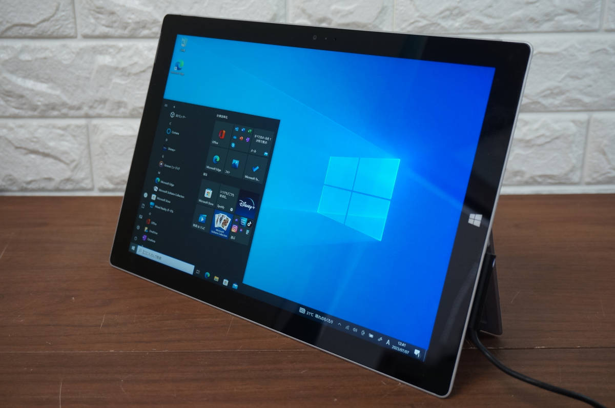 Microsoft Surface Pro 3 1631 《Core i5 4300U 1.90GHz / 4GB / SSD 128GB / Wi-Fi / Windows 10 》12型 タブレット PC パソコン 14952