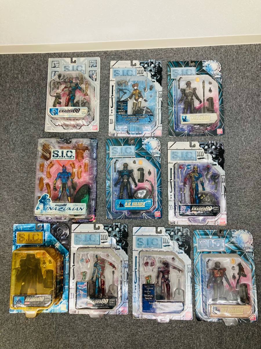 【4593-1】　★1円スタート　１０個まとめ　S.I.C　 BANDAI 　キカイダー00 ・ダブルオー 人造人間キカイダー