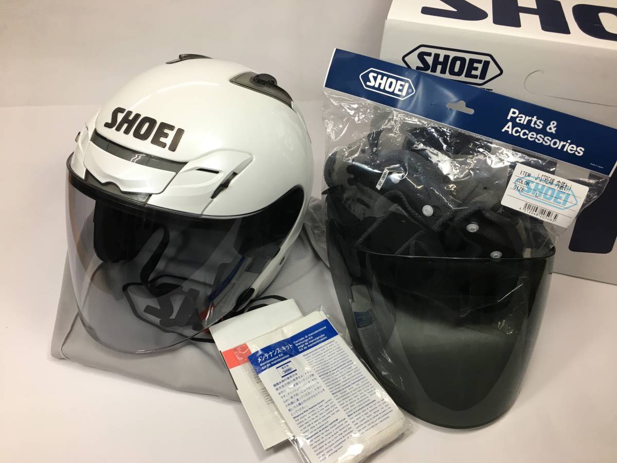SHOEI J-FORCE3 【 新品未使用内装セット 中古スモークシールド 付き 
