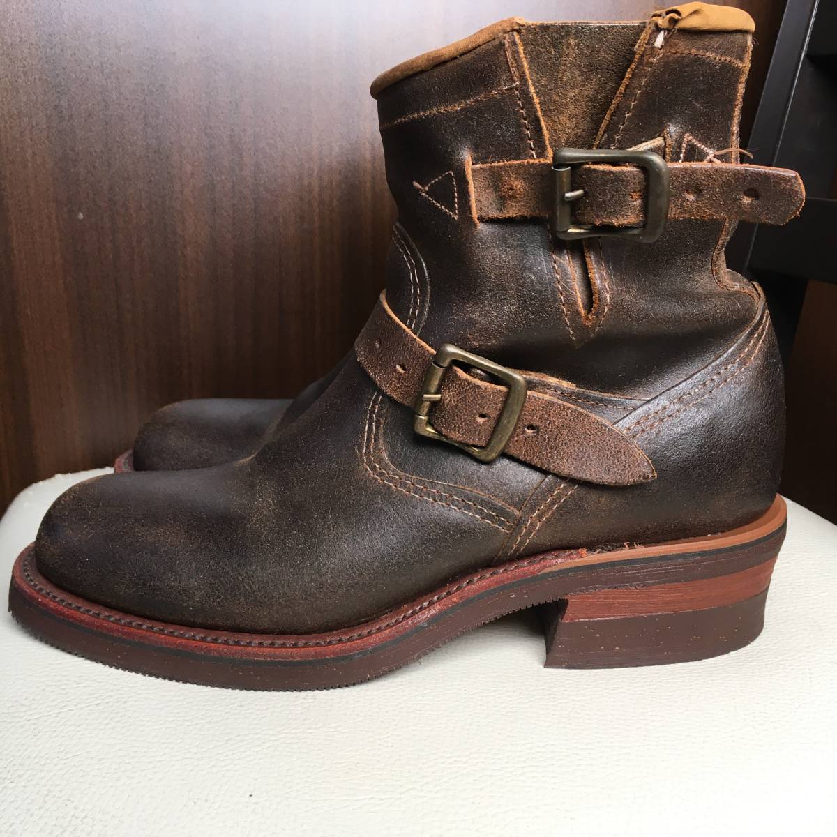 CHIPPEWA チペワ ショートエンジニアブーツ 8 波打ち