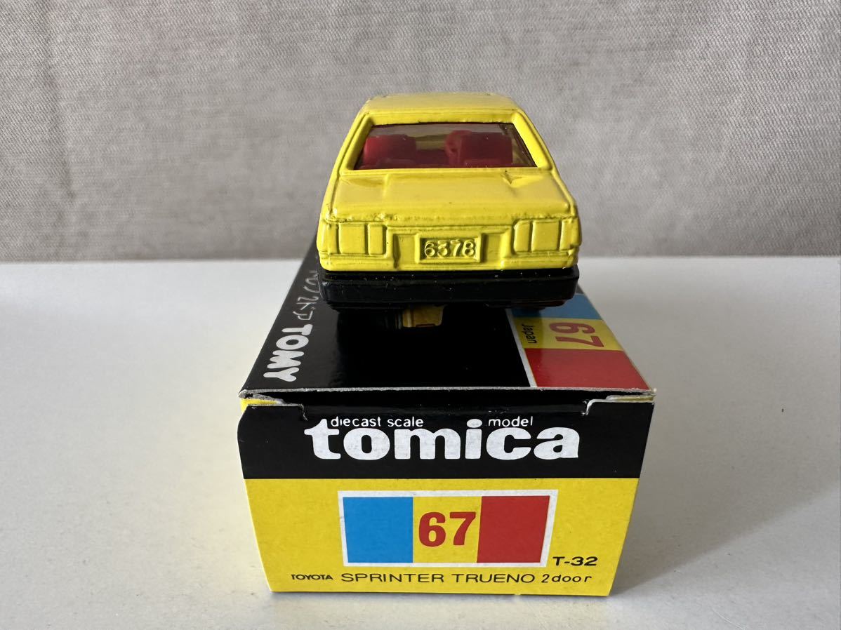 トミカ 黒箱67 当時物 トヨタ スプリンター トレノ2ドア S=1/61 日本製