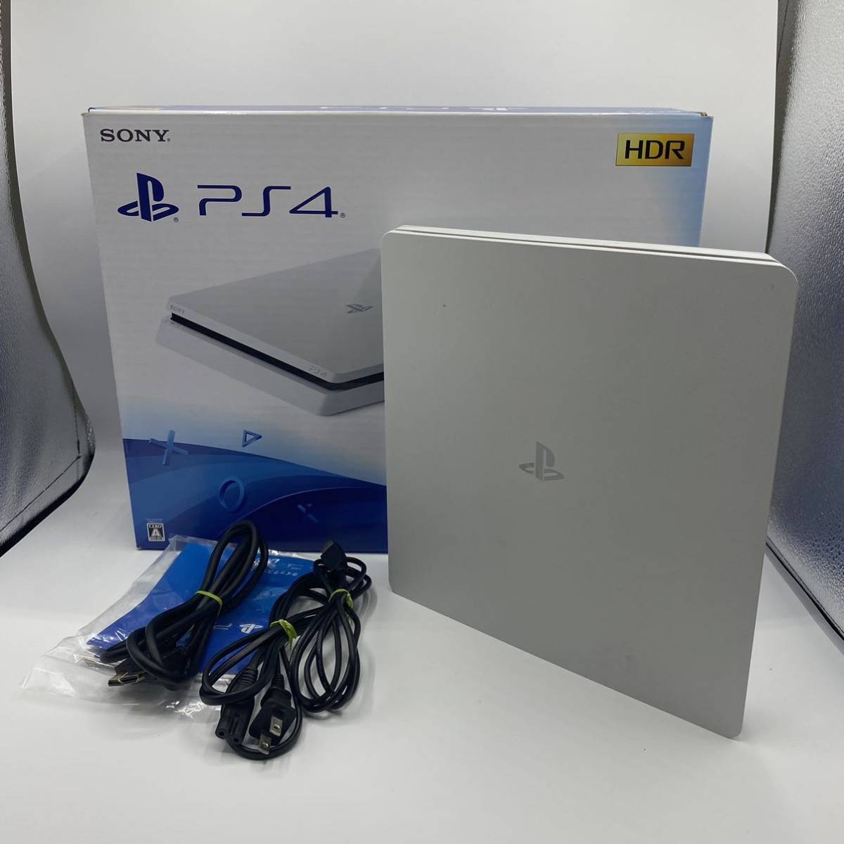 動作確認済　PS4本体 cuh-2100a グレイシャーホワイト500GB プレイステーション4 SONY 封印シールあり　本体　箱付き