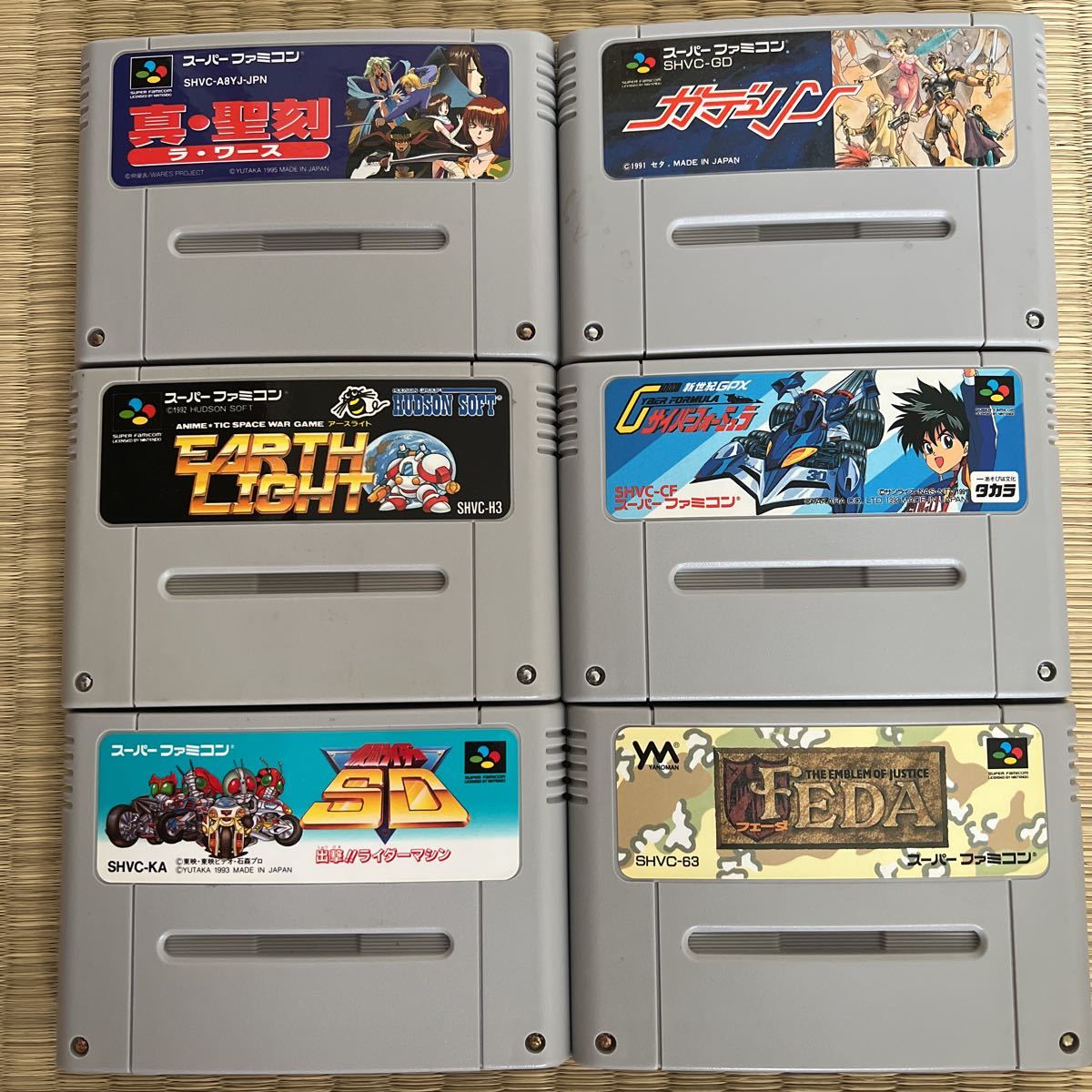 スーパーファミコンソフト SFC 裸ソフト6本セット まとめ売り(スポーツ 