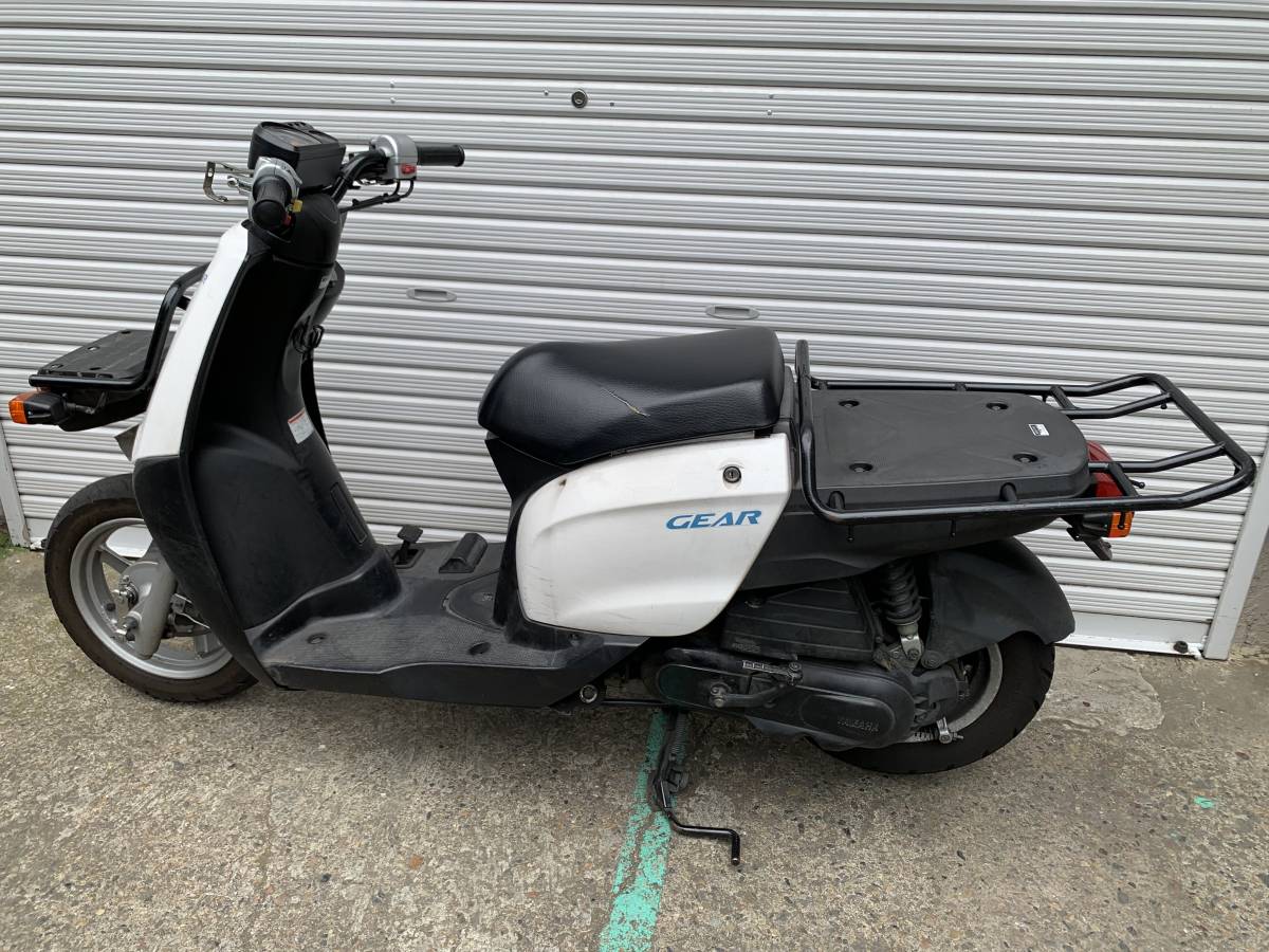 引取限定 YAMAHA GEAR UA08J 50cc ヤマハ ギア ビジネスバイク エンジン始動ＯＫ/書類無 ジャンク